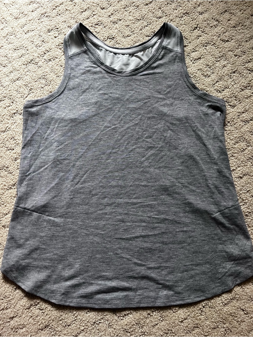 Athleta Girls Gray Racerback Tank Top